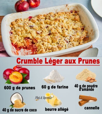 Crumble Léger aux Prunes