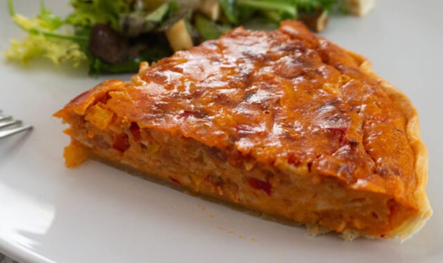 Quiche au Poivron et au Chorizo