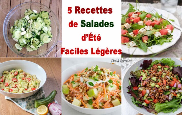 5 Recettes de Salades d’Été Faciles et Légères