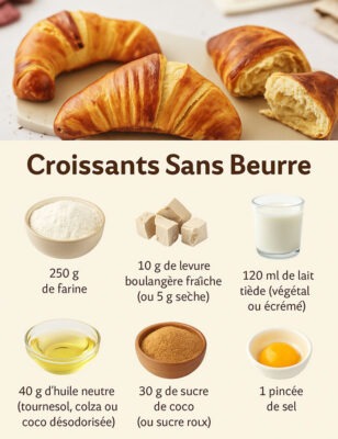 Croissants sans beurre