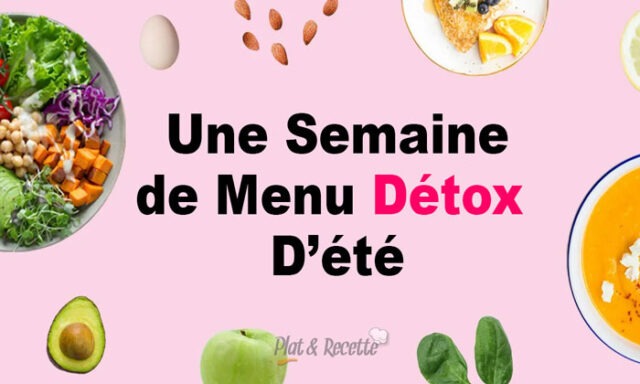 Menu Detox d'une Semaine