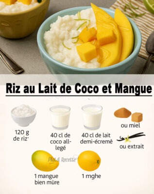 Riz au Lait de Coco et Mangue