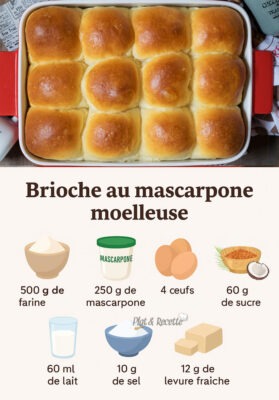 Brioche au Mascarpone Moelleuse
