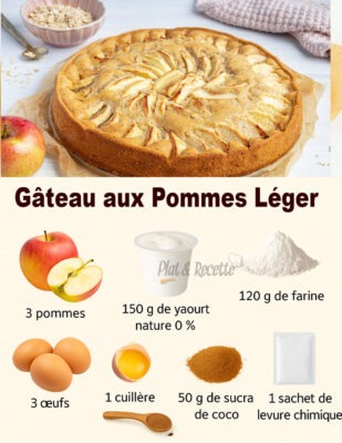 Gâteau aux Pommes Léger
