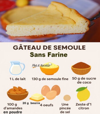 Gâteau de Semoule Sans Farine