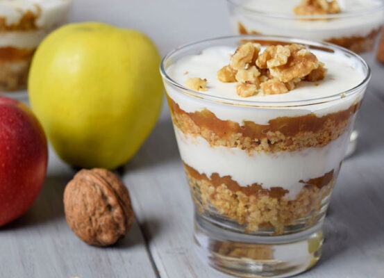 Verrines Légères Pomme et Fromage Frais