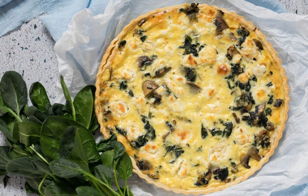 quiche poulet et Épinards