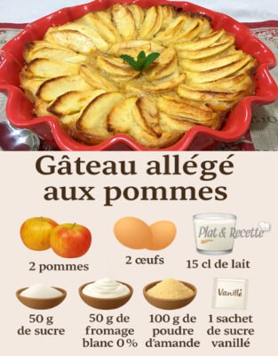 Gâteau Allégé aux Pommes