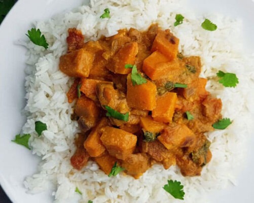 Curry de potiron à la noix de coco