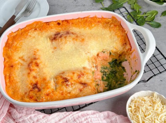 Lasagnes au Saumon et aux Épinards