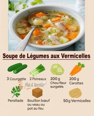 Soupe de Légumes aux Vermicelles Soupe de Légumes aux Vermicelles