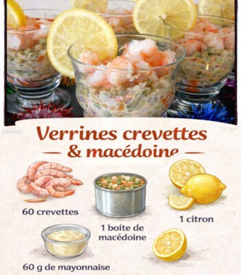 Verrines Crevettes Macédoine Verrines Crevettes Macédoine