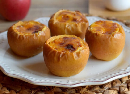 crème brûlée aux pommes