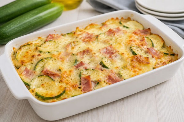 Gratin Courgette Jambon Léger
