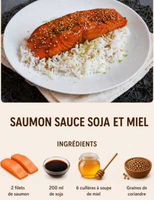 Saumon Sauce Soja et Miel Saumon Sauce Soja et Miel