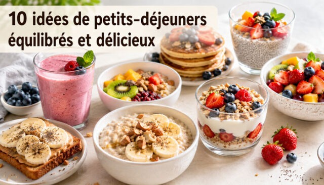 10 idées de petits-déjeuners équilibrés