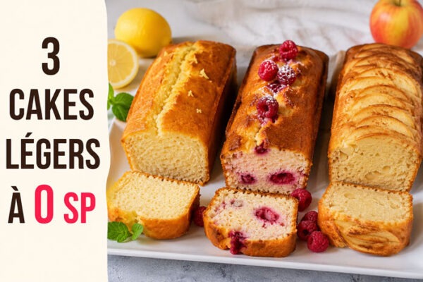 3 Cakes Légers à 0 SP 3 cakes légers à 0 SP
