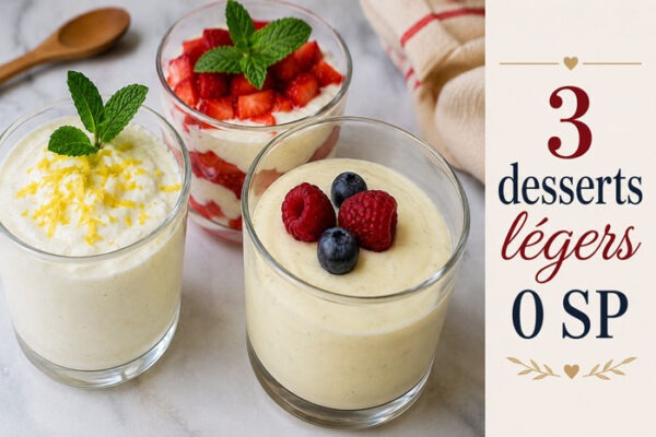 3 Desserts Légers 0 SP 3 desserts légers 0 SP
