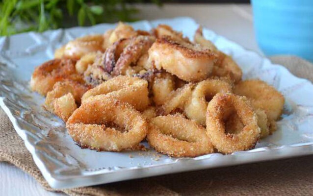 Calamars Croustillants au Four Calamars croustillants au four