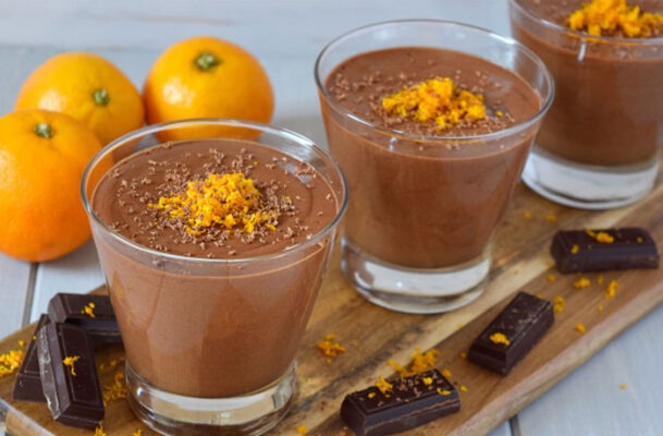 mousse légère au chocolat et à l’orange